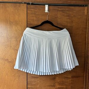 White Pleated Athletic Skirt